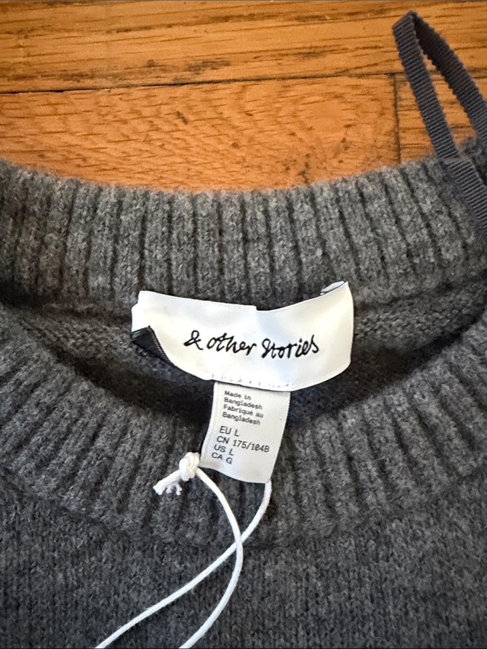 Dark Grey boxy sweater - Picture 3 of 4